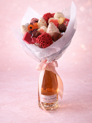 Rosé Romance Strawberry Chocolate Bouquet